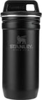 Stanley Adventure Pre-Party Shot Glass Set | 4 Stainless Steel 2 oz Shot Glasses in Travel Case | Matte Black