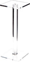 Plymor Clear Acrylic Square Barbell Pedestal Display Riser - 10.5" H x 4" W x 4" D (1/4" thick)