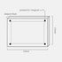 Clear Acrylic Photo Frame, Magnetic Perspex Picture Holders - Table Standing Double Side Displays (2.5x3.5)