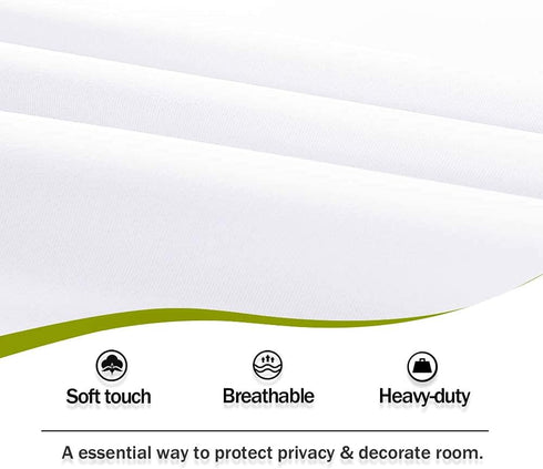 PONY DANCE Small Window Curtains - Window Shades Room Darkening Drapery Light Filter Drapes for French Door Glass,