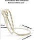 STANDOUTELROAL (White) Artificial Pearl Necklace Floating Wine Rack, Metal Wine Bottle Holder, Wine Bottle Stand
