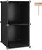 C&AHOME Cube Storage, 2-Cube Organizer Units, Plastic Closet Storage Shelves, DIY Book