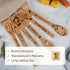 Premium Bamboo Wooden Spoons for Cooking, Ideal Gifts for Mom from Daughter - Wooden Cooking Utensils