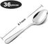 36-Piece Spoons Silverware Set (6.7 inch), Unokit Stainless Steel Dinner Spoons, Dessert Spoon, Tablespoon, Silverware Spoons Only for Home, Kitchen or Restaurant - Mirror Polished, Dishwasher Safe