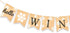 Burlap Hello Winter Banner, Snowflake Winter Holiday Bunting Garland Decoration