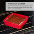 NuWave Silicone Baking Kit, 8x8-inch Baking Pan & Reusable Cupcake Liners, Red, 7pc