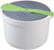 Microwave Rice Cooker, 2L Microwave Rice Steamer Pasta Cooker, Food Grade PP Microwave Cooker, Strainer and Steamer Pot