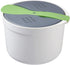 Microwave Rice Cooker, 2L Microwave Rice Steamer Pasta Cooker, Food Grade PP Microwave Cooker, Strainer and Steamer Pot
