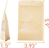 LZLPACKING Kraft Stand Up Pouches bags 100 Pcs,Brown Resealable Bags with Window for Home or Business,Coffee Bags,Zip Lock Food Storage Bags,Sealable Bags for Packaging(3.9×5.9) by LZLPACKING