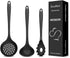 3 Pcs Silicone Kitchen Utensils Set, Nonstick BPA Free High Heat Resistant Cooking Tools for Mixing, Serving