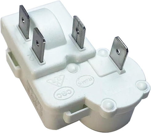 Refrigerator Freezer Compressor PTC Starter Relay, 4 Pins Over Load Protector Accessories Compatible ZHB Series