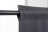 Rod Pocket Tier Curtain - Half Blackout Curtain for Kitchen, Bathroom, Cabinet, 30" Wide x 24" Long, Dark Grey, 2 Panels