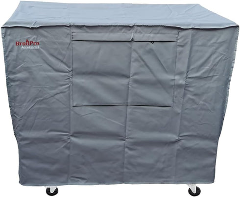 BroilPro Accessories Waterproof 80-100 Qt Rolling Cooler Cart Cover Fits Most Patio Ice Chest