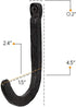 Rustic State Sabo Wall Mount Hooks - Cast Iron Coat Towel Bag Hat Hanger Set of 10 Multiuse Black Rack