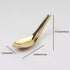 Soup Spoons Stainless Steel Chinese Soup Spoons Set of 6 Asian Soup Spoons Silverware Cucharas Para Comer for Ramen Pho Wonton Dumpling Noodles (gold)