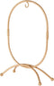 Bard's Oval Shaped Gold-Toned Wrought Iron Ornament Stand, 11" H x 7.25" W x 7.25" D