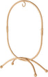 Bard's Oval Shaped Gold-Toned Wrought Iron Ornament Stand, 11" H x 7.25" W x 7.25" D