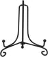 12 Inches Black Iron Plate Stand, Foldable Picture Stand for Display, Photo Stand for Decorative Plates, Frames, Books