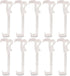 Amazing Drapery Hardware 10-Pack Clear Valance Clips, 2.5 Inch - Sturdy Plastic Brackets for Wood & Metal Treatments