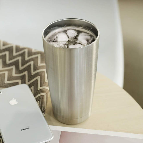 DOMICARE 20oz Stainless Steel Tumbler with Lid, Bulk Double Wall Vacuum Insulated Travel Mug, Powder Coated Coffee Cup,