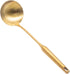 Stainless Steel Ladle Spoon Kitchen Turner - Big Soup Ladle Cooking Utensil Tool - Gold Soup Ladle