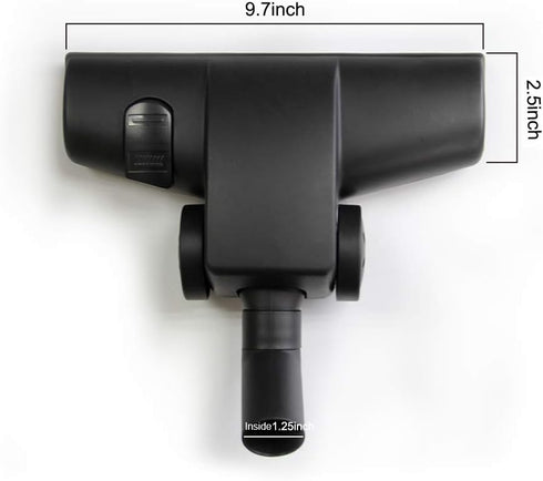 EZ SPARES Compatible with 1 1/4" 32mm Universal Vacuum Cleaner Brush Head, 2 New Functions (On Floor & Carpet)