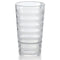 G.E.T. SW-1516-CL Orbis Shatterproof Opaque Striped Plastic Tumbler - 16 Ounce, Clear (Set of 12)