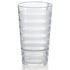 G.E.T. SW-1516-CL Orbis Shatterproof Opaque Striped Plastic Tumbler - 16 Ounce, Clear (Set of 12)