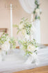 Ling's Moment 25Pcs Ivory Roses Decor with Stems, 3" Real Touch Foam Floral for Wedding Bouquets, Centerpieces