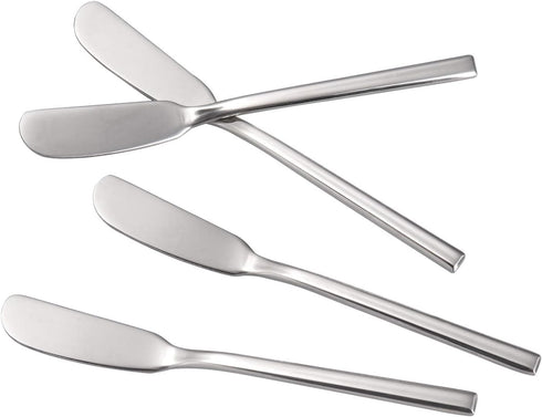 IMEEA Set of 4 Stainless Steel Butter Knife Spreaders, 6.5-Inch Cheese Knives