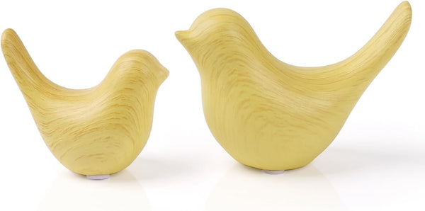 2 Pcs Ceramic Small Bird Figurines Modern Animal Statues for Home Room