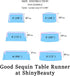 ShinyBeauty 12x72-Inch Purple Sequin Table Runner - Dresser Scarves for Wedding Event Decoration