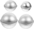 Tofficu 8Pcs Dome Cake Pan, Aluminum Cake Ball Mold - 1.77+2.16+2.55+3.14 Inch Half Ball Cake Pan for DIY Baking
