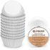 Gifbera 200-Count White Metallic Foil Cupcake Liners, Standard Size Baking Cups
