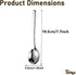 Soup Spoons,Bouillon Spoons SUS 304 Stainless Steel Large,Thick Heavy Duty,Round Spoons,Dishwasher Safe,7.7 x 1.8 Inch Set of 4 (Silver)