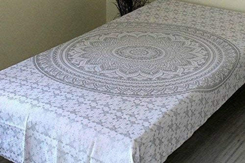 Popular Handicrafts Tapestry Wall Hanging, Ombre Hippie Mandala Bohemian Hippy Indian Tapestries Bedspread 54 x 60