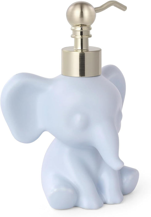 Cute Elephant Shape Soap/Hand Sanitizer Metal Pump Dispenser, Refillable for Bathroom Accessories, Gifts for Kids (Matt