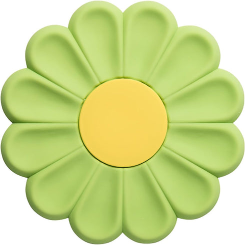 Daisy Trivet for Hot Pots and Dishes, 6.7 Inch Round Flexible Silicone Hot Pads, Heat Resistant Mat