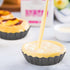 6 pcs Egg Tart Molds - 3" Mini Tart Pans with Removable Bottom for Cupcake, Quiche, and Dessert Baking