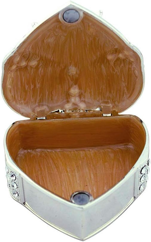 Arras De Boda Gift Set with Coins, 9 Styles, Wedding Metal Boxes for Spanish Matrimony Ceremony (Heart Shaped with Bow)