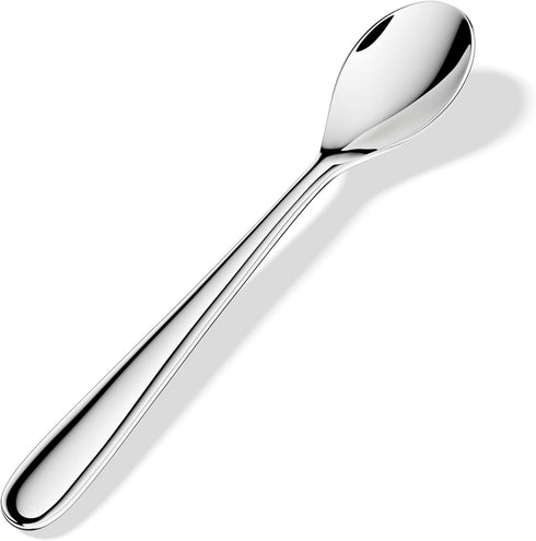 Demitasse Espresso Spoons Set of 4, 4.7 Inch Forged 18/10 Stainless Steel Mini Teaspoons, Heavy Duty