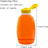 Qinsihwn 8 Pack 16oz Clear Plastic Honey Bottles,Refillable Food Grade Honey Container,Squeeze Honey Bottle With Leak