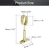 MroMax Shower Curtain Rods, Wall Mounted Support Bracket for Pipe Diameter 0.63" x 1.18" (Golden Tone, 4pcs)