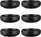 Selamica 3.3 Inch Ceramic Soy Sauce Dish, Dipping Bowls Set of 6 for Condiments, Sushi, Ketchup, BBQ, Matte Black
