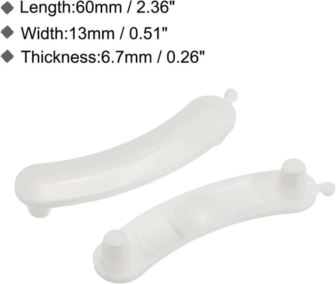 MECCANIXITY Washing Machine Tub Wear Pad Plastic White for AP3094518, PS334620, 285744 Pack of 6