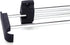 Autuwintor Adjustable 12 Inch Pull Out Valet Closet Rod with Screws, Cold Rolled Steel Black Silver, 1pcs