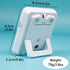 FCXJTU Digital Dual Kitchen Timer, 3 Channels Count UP/Down Timer, Large Display, Loud Volume Alarm, Battery Included