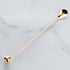 Homestia 12 Inch Bar Spoon, Cocktail Mixing Stirrers, 304 Stainless Steel, Gold, Bottom Weighted Solid Muddler