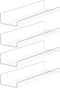 YFEEN 4 Pack Acrylic Shelves for Wall Storage,15" Floating Bookshelves for Kids, Display