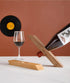Wine Bottle Holder - Black Walnut Single Wine Bottle Holder Stand Display - Table Top Wine Rack Self - Balancing Countertop Wine Holders Organizer for Dining Table(1PCS) by WONQEXZ